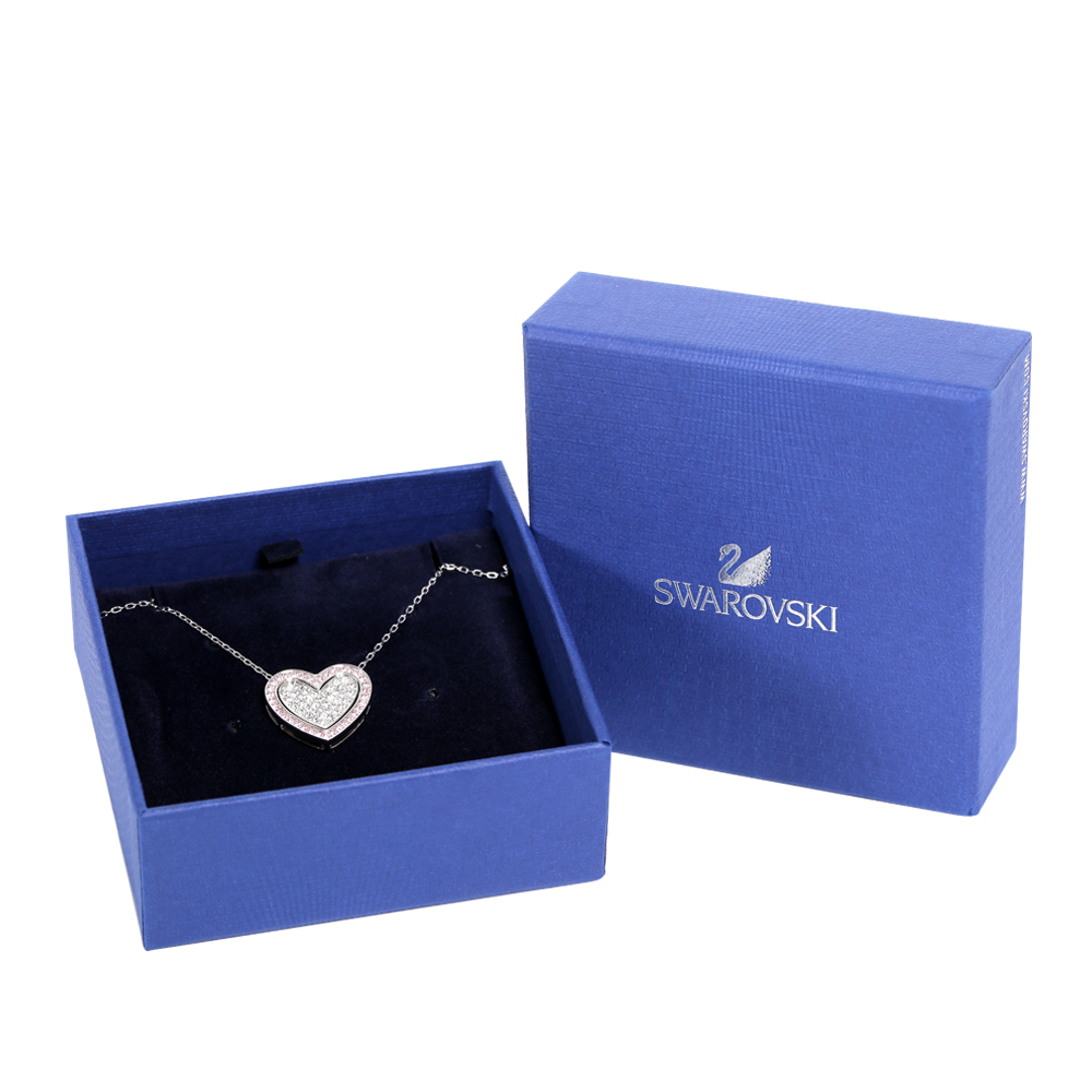 SWAROVSKI 施华洛世奇 Cupid粉红色心形链坠项链 5118813