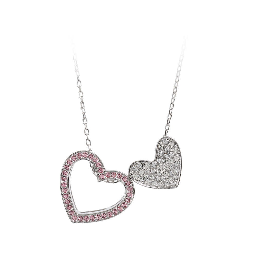 SWAROVSKI 施华洛世奇 Cupid粉红色心形链坠项链 5118813