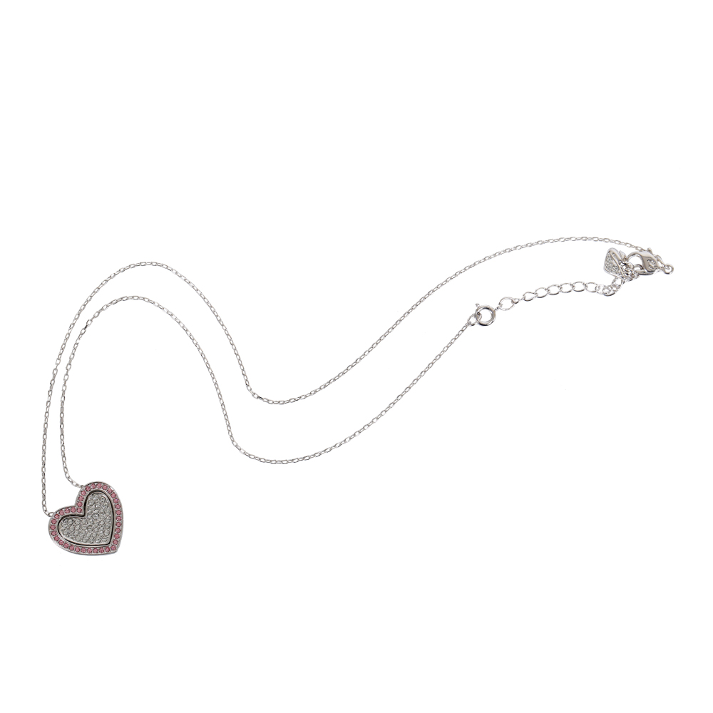 SWAROVSKI 施华洛世奇 Cupid粉红色心形链坠项链 5118813
